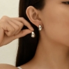 Picture of Water Drop Hoop Earrings for Women – Available in Gold or Silver